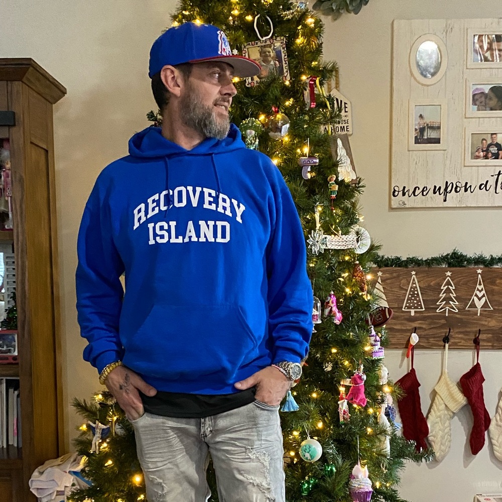 Recovery Island Hoodie. Serenity prayer